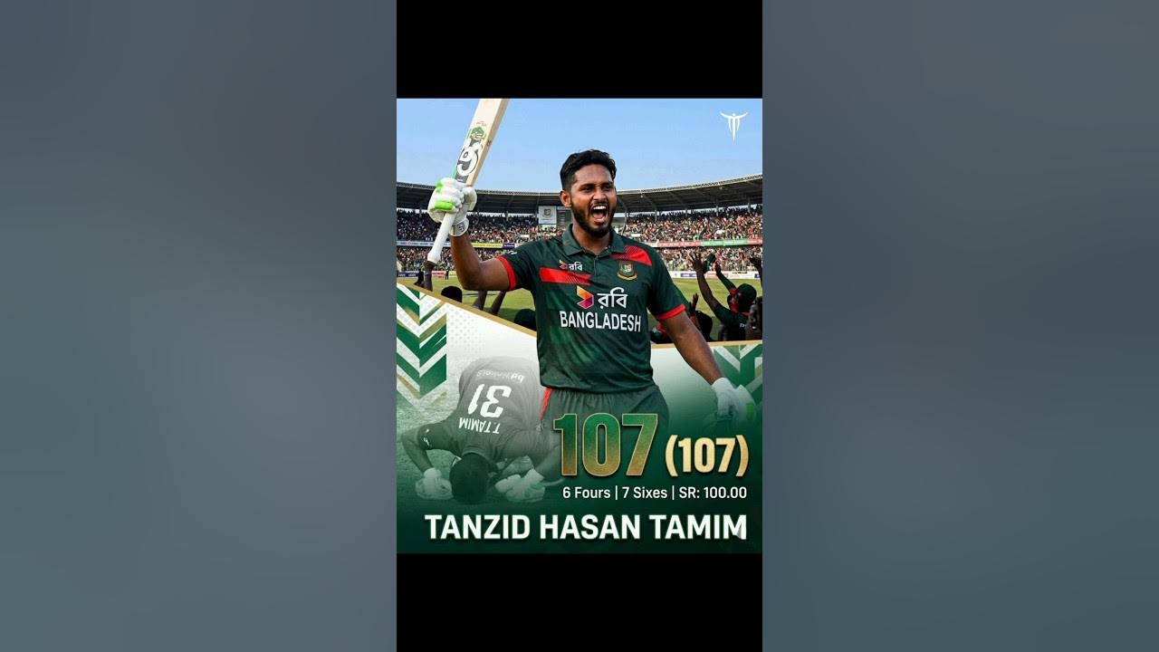 Tanzid Hasan's Maiden Century Powers Bangladesh to Series Glory